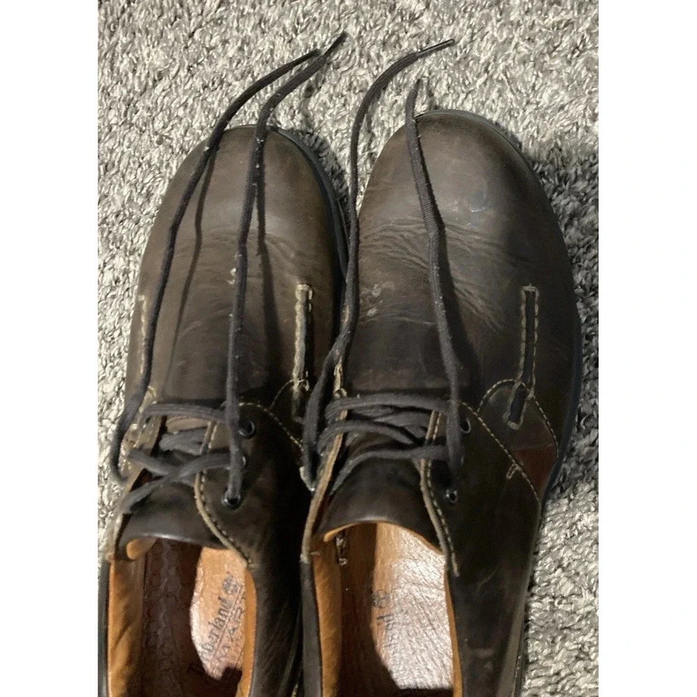 Timberland 73590 Waterproof Leather Oxford Shoes Mens 9.5 D Brown